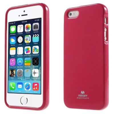 Apple iPhone SE (5, 5s) tamsiai rožinis (koralinis) Mercury kieto silikono (TPU) dėklas / Priedai.lt