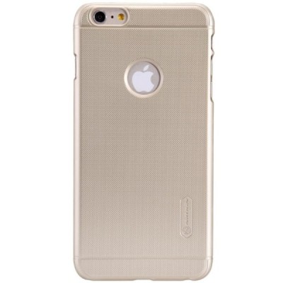 Nillkin Frosted Shield Apple iPhone 6 Plus (6s Plus) auksinis plastikinis dėklas + apsauginė ekrano plėvelė / Priedai.lt