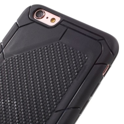 Apple iPhone 6 Plus „2in1“ solidus atverčiamas juodas odinis dėklas - knygutė / Priedai.lt