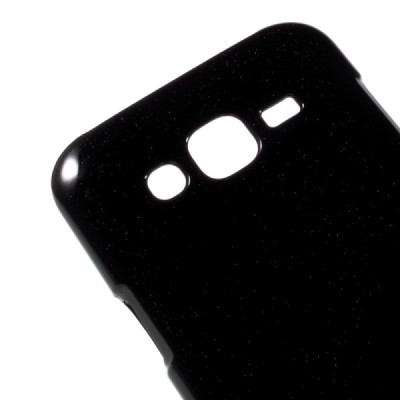 Samsung Galaxy J5 Mercury juodas kieto silikono tpu dėklas - nugarėlė / Priedai.lt