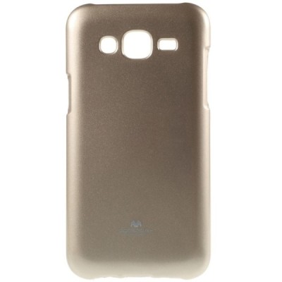 Samsung Galaxy J5 Mercury auksinis kieto silikono tpu dėklas - nugarėlė / Priedai.lt