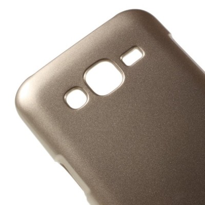 Samsung Galaxy J5 Mercury auksinis kieto silikono tpu dėklas - nugarėlė / Priedai.lt