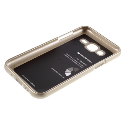 Samsung Galaxy J5 Mercury auksinis kieto silikono tpu dėklas - nugarėlė / Priedai.lt
