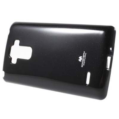 LG G4 Stylus (H635) Mercury juodas kieto silikono tpu dėklas - nugarėlė / Priedai.lt