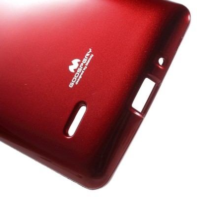 LG G4 Stylus (H635) Mercury raudonas kieto silikono tpu dėklas - nugarėlė / Priedai.lt
