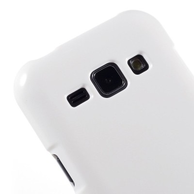 Samsung Galaxy J1 Mercury baltas kieto silikono tpu dėklas - nugarėlė / Priedai.lt