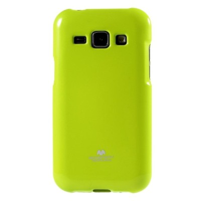Samsung Galaxy J1 Mercury žalias kieto silikono tpu dėklas - nugarėlė / Priedai.lt