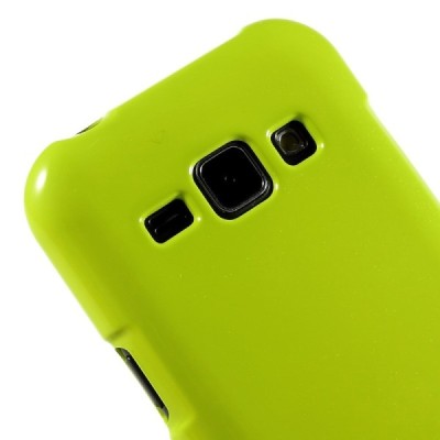Samsung Galaxy J1 Mercury žalias kieto silikono tpu dėklas - nugarėlė / Priedai.lt