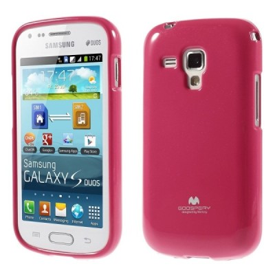 Samsung Galaxy S Duos 2 S7582, S Duos S7562, Trend S7560, Trend Plus S7580 rožinis Mercury kieto silikono (TPU) dėklas / Priedai