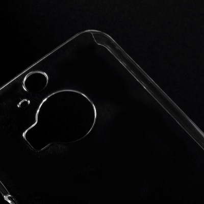 HTC One M9+ Plus plastikinis skaidrus (permatomas) dėklas - nugarėlė / Priedai.lt