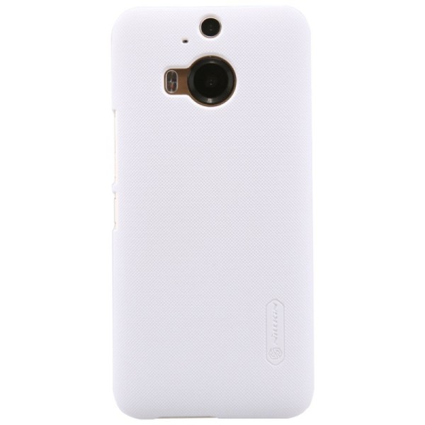 „Nillkin“ Frosted Shield dėklas - baltas + apsauginė ekrano plėvelė (One M9+)