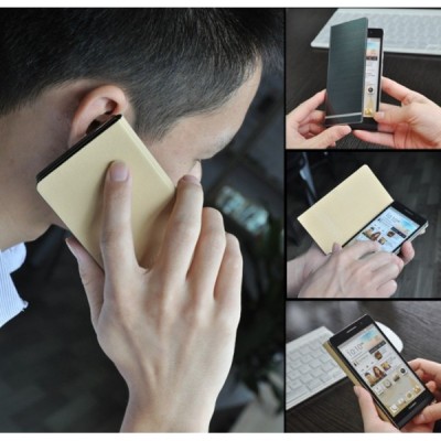 Prabangus „Baseus Business“ sidabrinis Huawei Ascend P6 dėklas (dėkliukas) / Priedai.lt