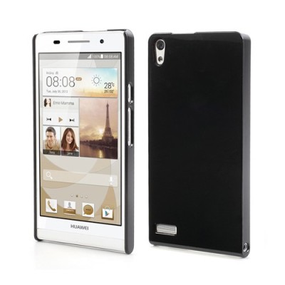 „Plasto Case“ juodas Huawei Ascend P6 dėklas (dėkliukas) / Priedai.lt