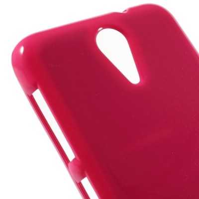 HTC Desire 620 tamsiai rožinis (koralinis) Mercury kieto silikono (TPU) dėklas / Priedai.lt