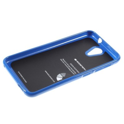 HTC Desire 620 mėlynas Mercury kieto silikono (TPU) dėklas / Priedai.lt