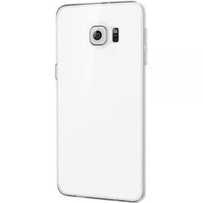 Samsung Galaxy S6 Edge+ Plus (G928) skaidrus (permatomas) kieto silikono TPU ploniausias pasaulyje bespalvis dėklas / Priedai.lt