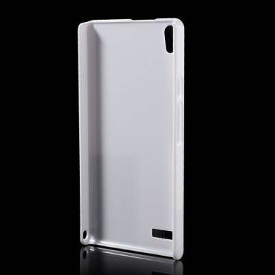 „Plasto Case“ baltas Huawei Ascend P6 dėklas (dėkliukas) / Priedai.lt