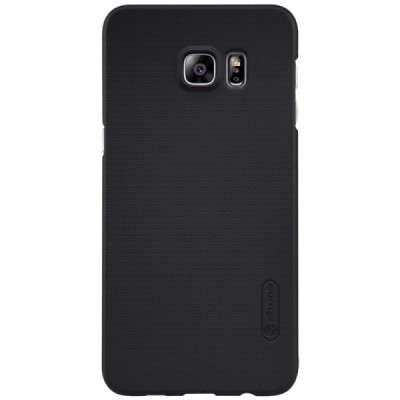 Samsung Galaxy S6 Edge+ Plus (G928) Nillkin Frosted Shield juodas plastikinis dėklas + apsauginė ekrano plėvelė / Priedai.lt