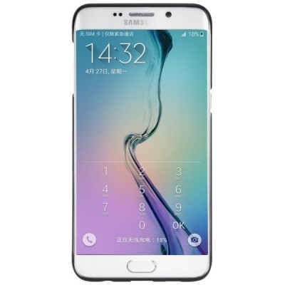 Samsung Galaxy S6 Edge+ Plus (G928) Nillkin Frosted Shield juodas plastikinis dėklas + apsauginė ekrano plėvelė / Priedai.lt