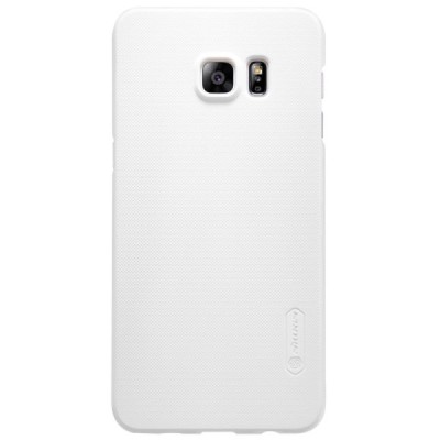 Samsung Galaxy S6 Edge+ Plus (G928) Nillkin Frosted Shield baltas plastikinis dėklas + apsauginė ekrano plėvelė / Priedai.lt