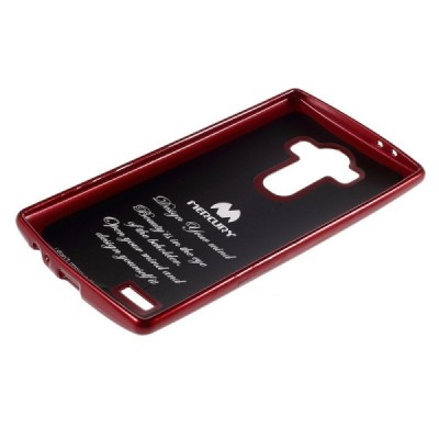 LG G4 (H815) raudonas Mercury kieto silikono (TPU) dėklas / Priedai.lt