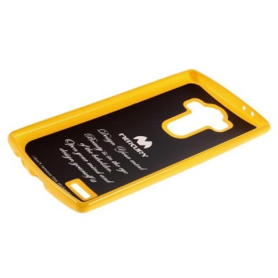 LG G4 (H815) geltonas Mercury kieto silikono (TPU) dėklas / Priedai.lt