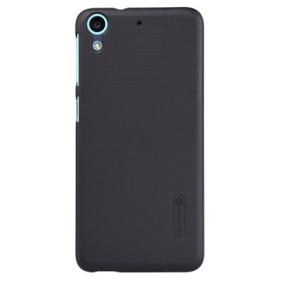 HTC Desire 626 Nillkin Frosted Shield juodas plastikinis dėklas + apsauginė ekrano plėvelė / Priedai.lt