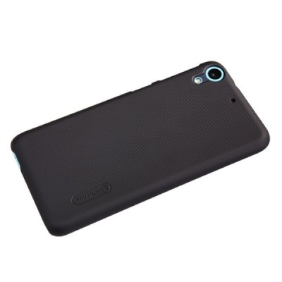 HTC Desire 626 Nillkin Frosted Shield juodas plastikinis dėklas + apsauginė ekrano plėvelė / Priedai.lt