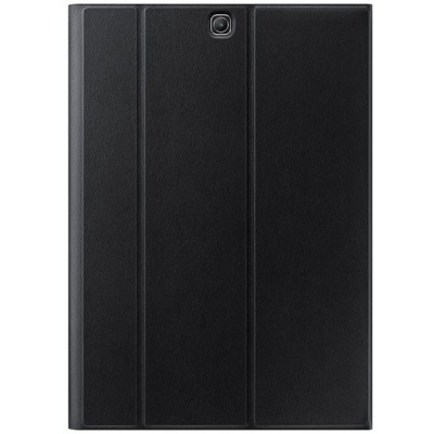 Originalus Samsung Galaxy Tab S2 9.7 (T815, T810) Book Cover atverčiamas juodas odinis dėklas / Priedai.lt