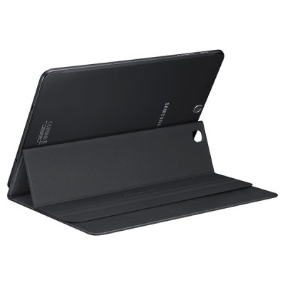 Originalus Samsung Galaxy Tab S2 9.7 (T815, T810) Book Cover atverčiamas juodas odinis dėklas / Priedai.lt