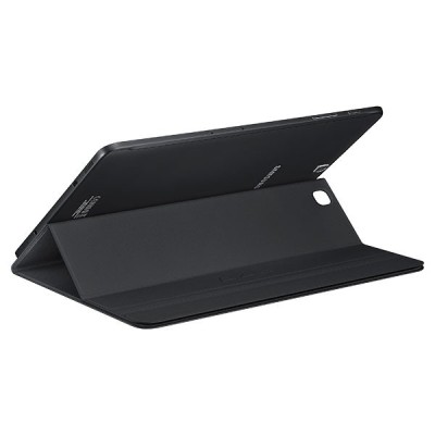Originalus Samsung Galaxy Tab S2 9.7 (T815, T810) Book Cover atverčiamas juodas odinis dėklas / Priedai.lt