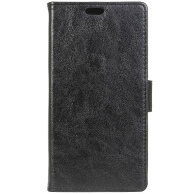 Samsung Galaxy Xcover 3 (G388) atverčiamas juodas odinis dėklas - piniginė / Priedai.lt