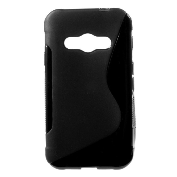 Kieto silikono (TPU) dėklas - juodas (Galaxy Xcover 3)