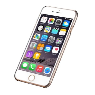 Apple iPhone 6s Plus Devia Crystal Rococo Swarovski plastikinis skaidrus permatomas auksinis dėklas su kristalais / Priedai.lt