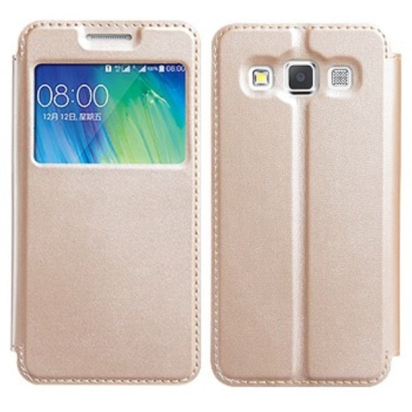 „Kalaideng“ Sun atverčiamas dėklas - auksinis (Galaxy A3 2015)