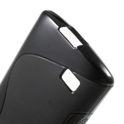 LG Leon G4 LTE (H340, H320) kieto silikono TPU juodas dėklas - nugarėlė / Priedai.lt