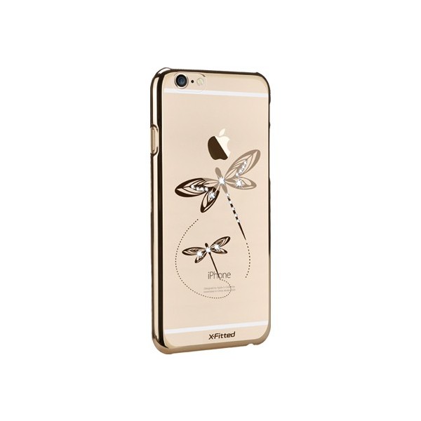 „X-Fitted“ Dragonfly Swarovski dėklas - auksinis (iPhone 6 / 6S)