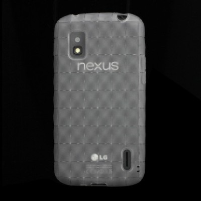 Matinis, silikoninis Nexus 4 E960 dėklas (dėkliukas) / Priedai.lt