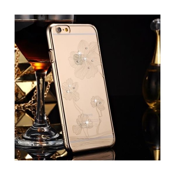 „X-Fitted“ Lotus Swarovski dėklas - auksinis (iPhone 6 / 6S)