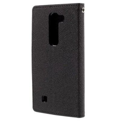 LG G4c (H525) Mercury juodas atverčiamas dėklas - piniginė / Priedai.lt