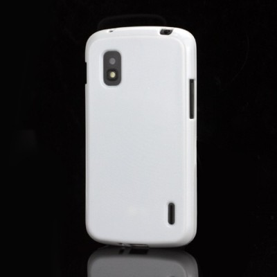 „Jelly Case“ baltas Nexus 4 E960 dėklas (dėkliukas) / Priedai.lt