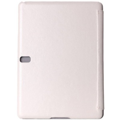 Samsung Galaxy Tab S 10.5 (T805, T800) atverčiamas smėlio spalvos odinis dėklas - knygutė / Priedai.lt