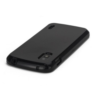 „Jelly Case“ juodas Nexus 4 E960 dėklas (dėkliukas) / Priedai.lt