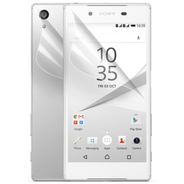„Calans“ apsauginės ekrano ir nugarėlės plėvelės - skaidrios (Xperia Z5)