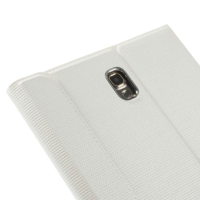 Samsung Galaxy Tab S 8.4 (T705, T700) SMART atverčiamas baltas odinis dėklas / Priedai.lt