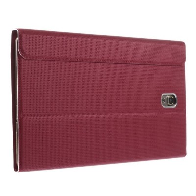 Samsung Galaxy Tab S 8.4 (T705, T700) SMART atverčiamas raudonas odinis dėklas / Priedai.lt