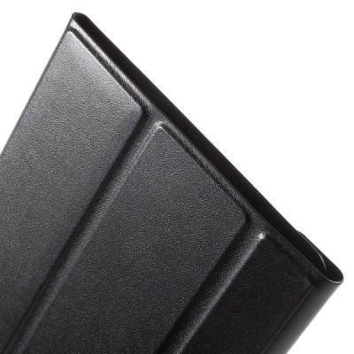 Samsung Galaxy Tab S2 8.0 (T715, T710) Smart Case atverčiamas juodas odinis dėklas / Priedai.lt