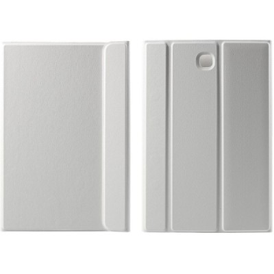 Samsung Galaxy Tab S2 8.0 (T715, T710) Smart Case atverčiamas baltas odinis dėklas / Priedai.lt