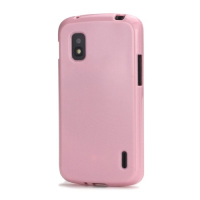 „Jelly Case“ rožinis Nexus 4 E960 dėklas (dėkliukas) / Priedai.lt