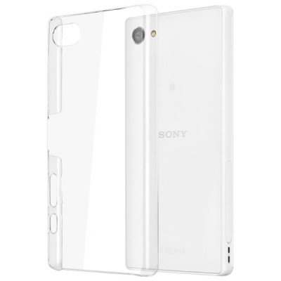 Sony Xperia Z5 Compact plastikinis skaidrus (permatomas) dėklas - nugarėlė / Priedai.lt